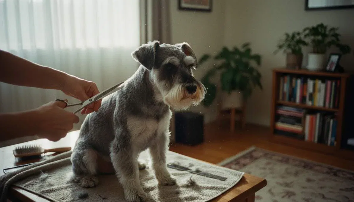 Miniature Schnauzer Grooming Brushing