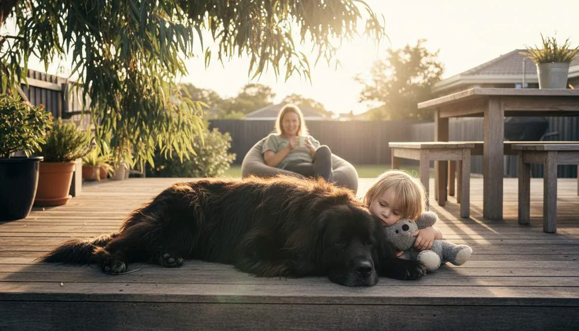 Newfoundland Dog Family Lifestyle