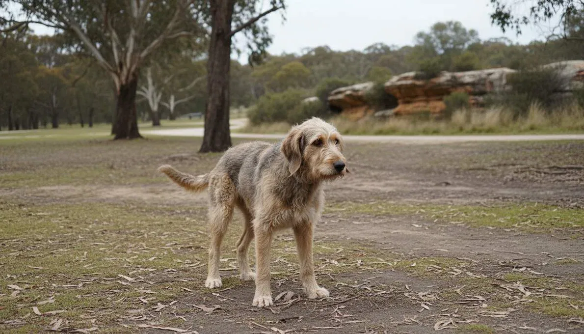 Otterhound Training Sit