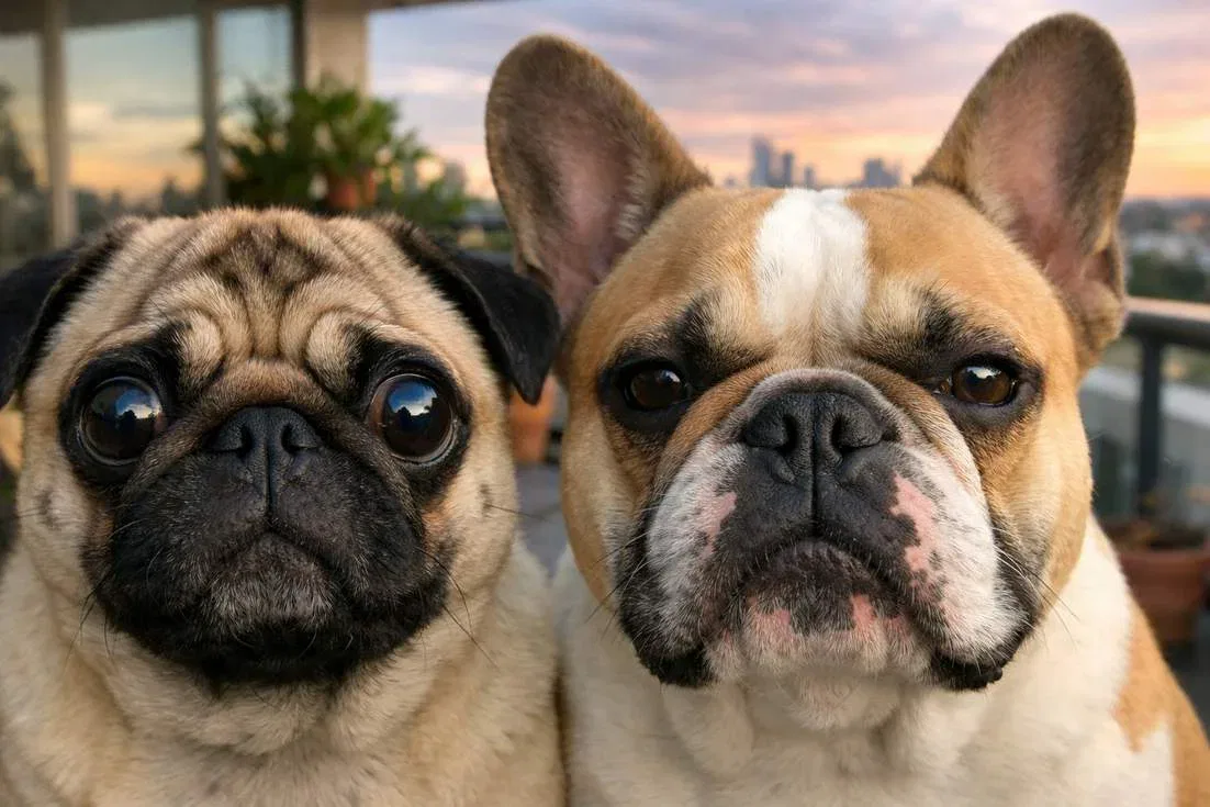 Pug With French Bulldog