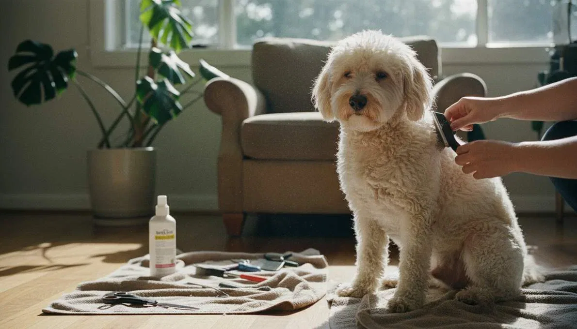 Pumi Dog Grooming Brushing