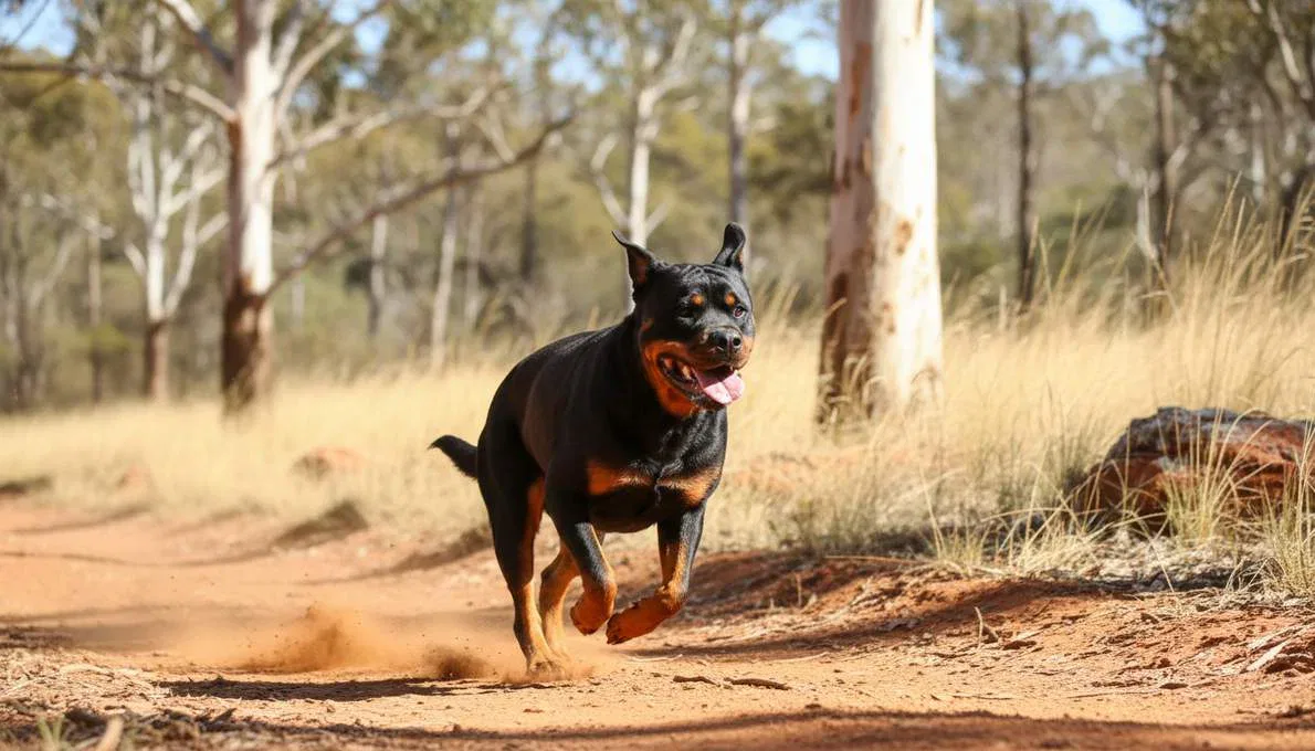 Rottweiler Exercise Running