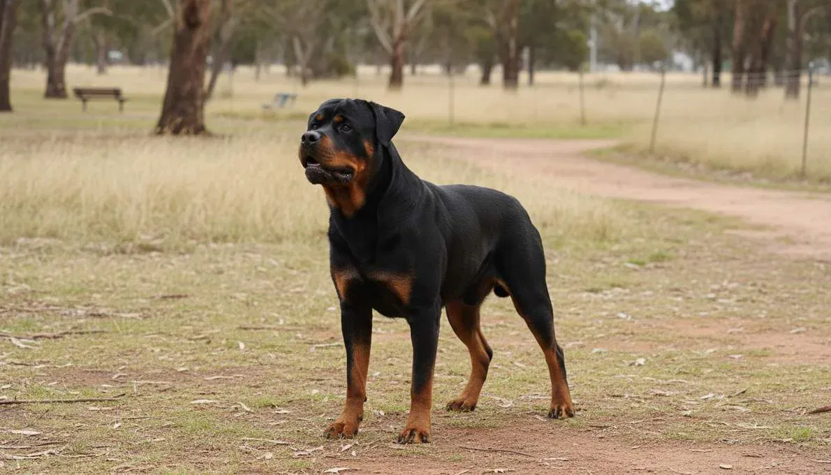 Rottweiler Training Sit