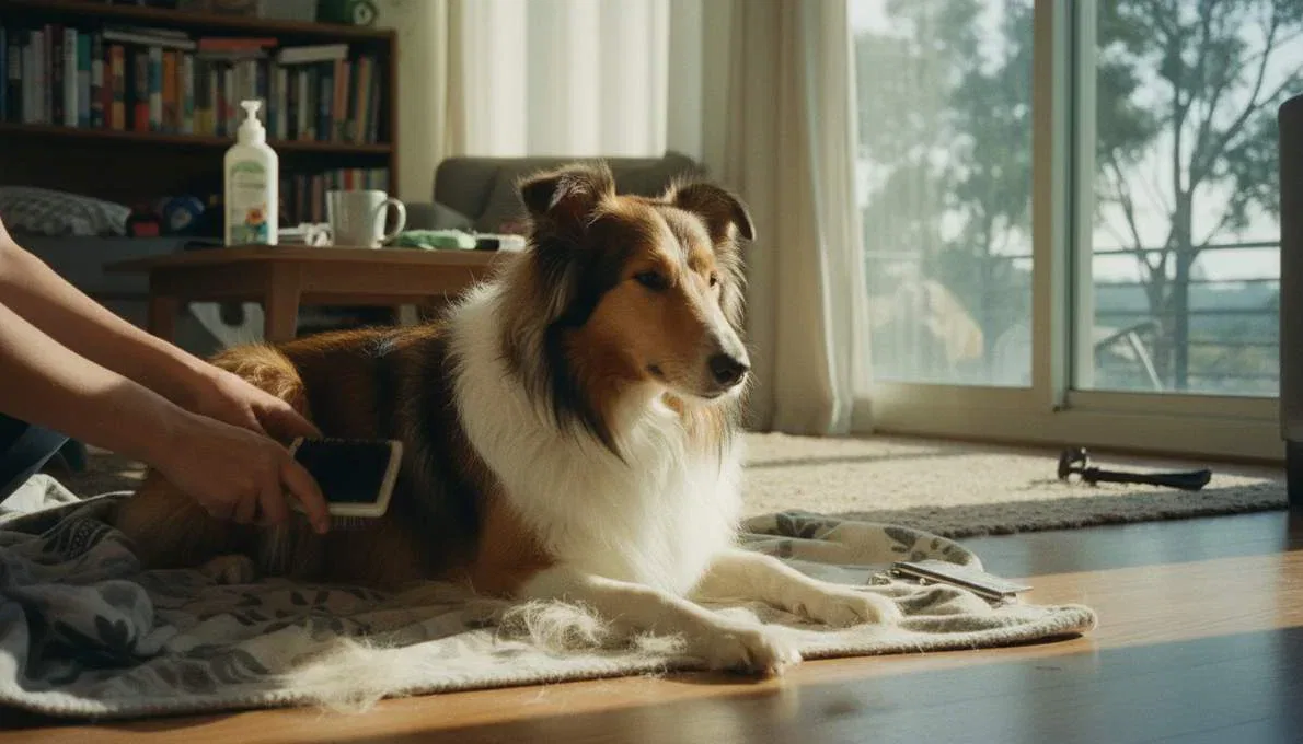 Rough Collie Grooming Brushing