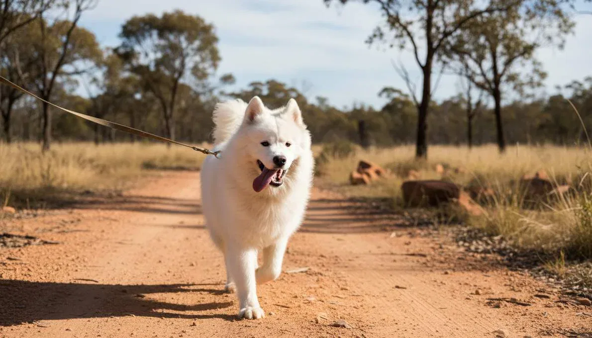 Samoyed Exercise Running