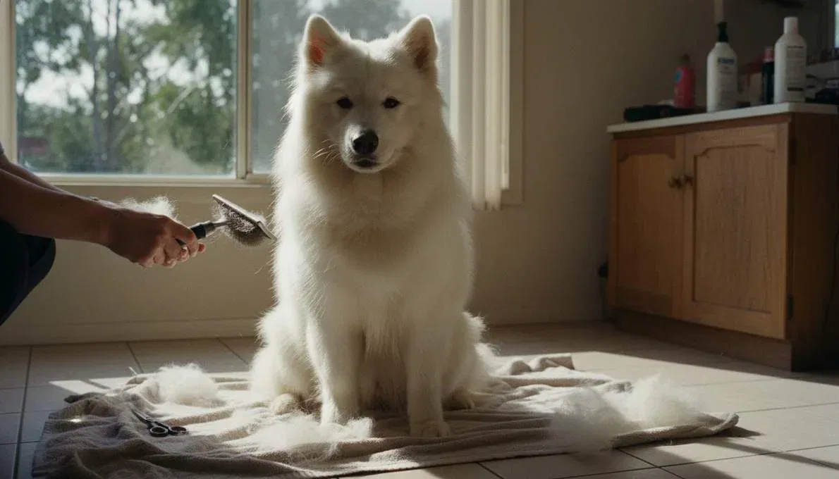 Samoyed Grooming Brushing