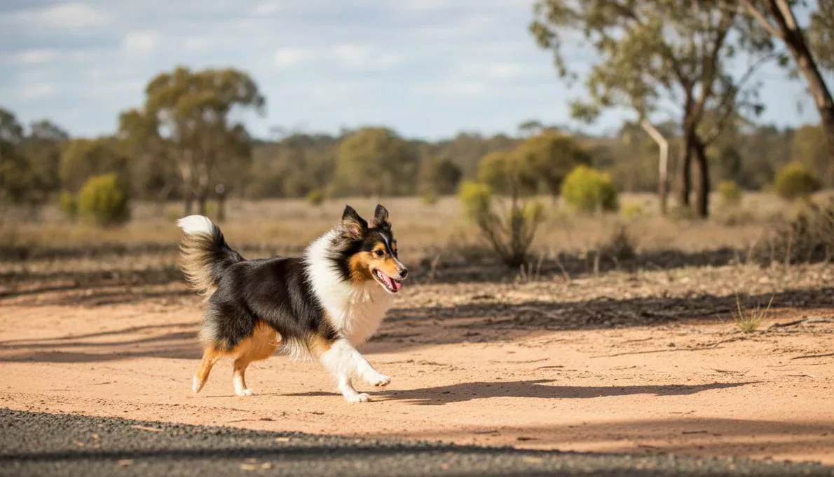 Sheltie Exercise Running