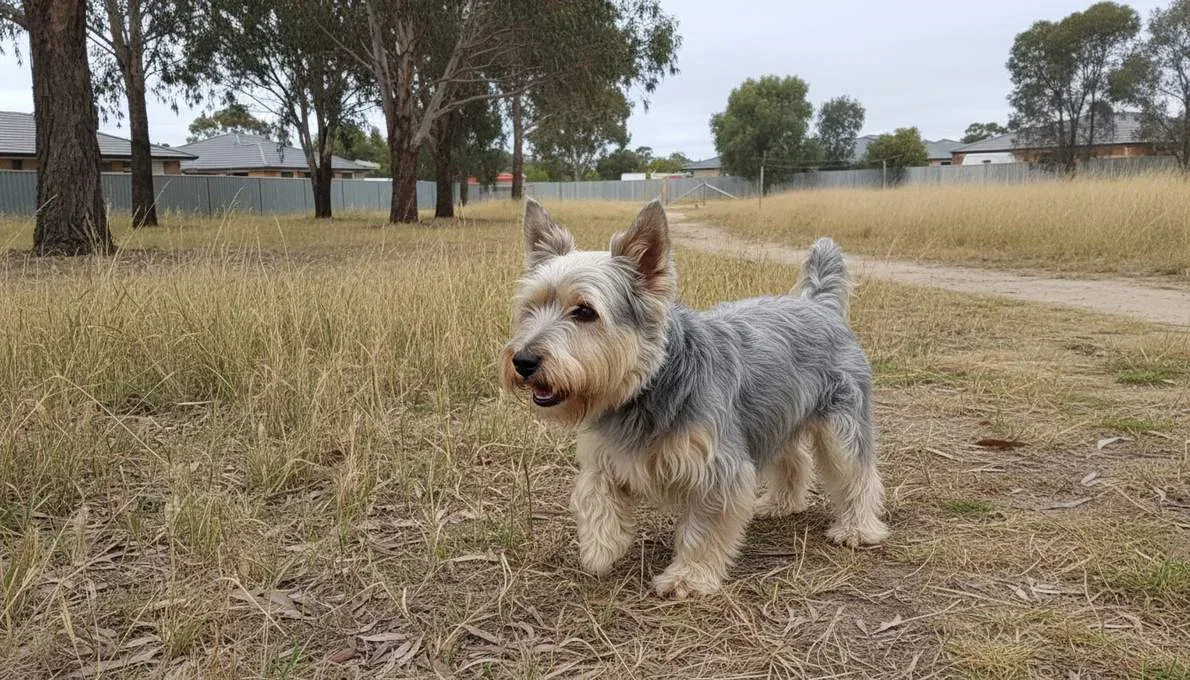 Skye Terrier Training Sit