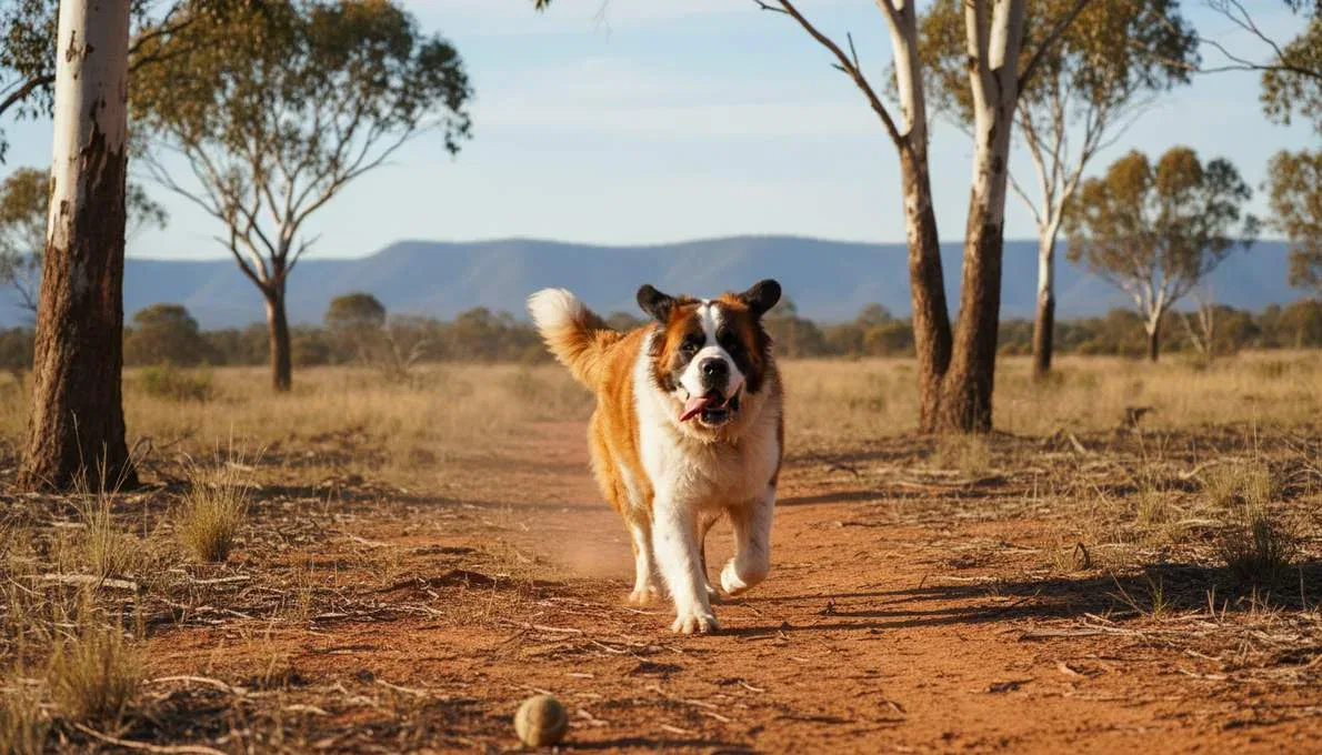 St Bernard Exercise Running