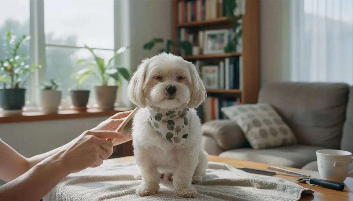 Teacup Maltese Grooming Brushing