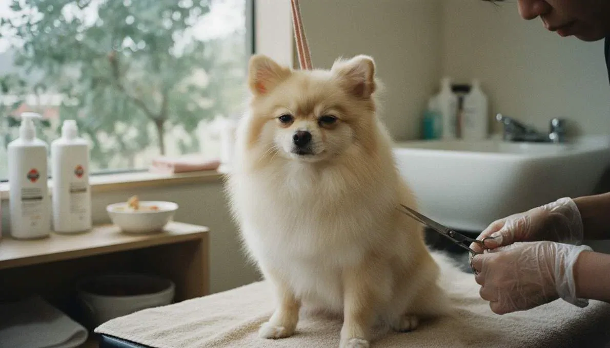 Teacup Pomeranian Grooming Brushing