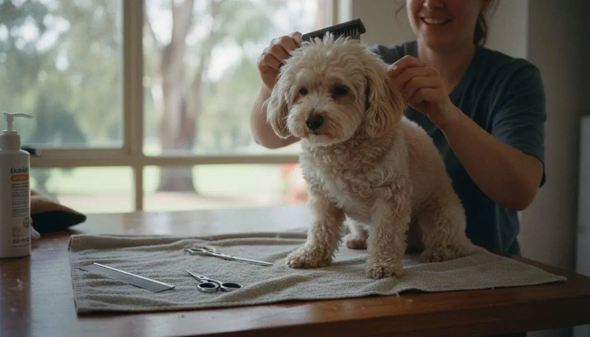 Teacup Poodle Grooming Brushing