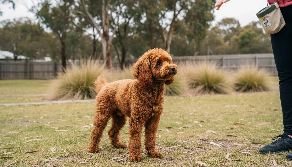 Toy Poodle Training Sit