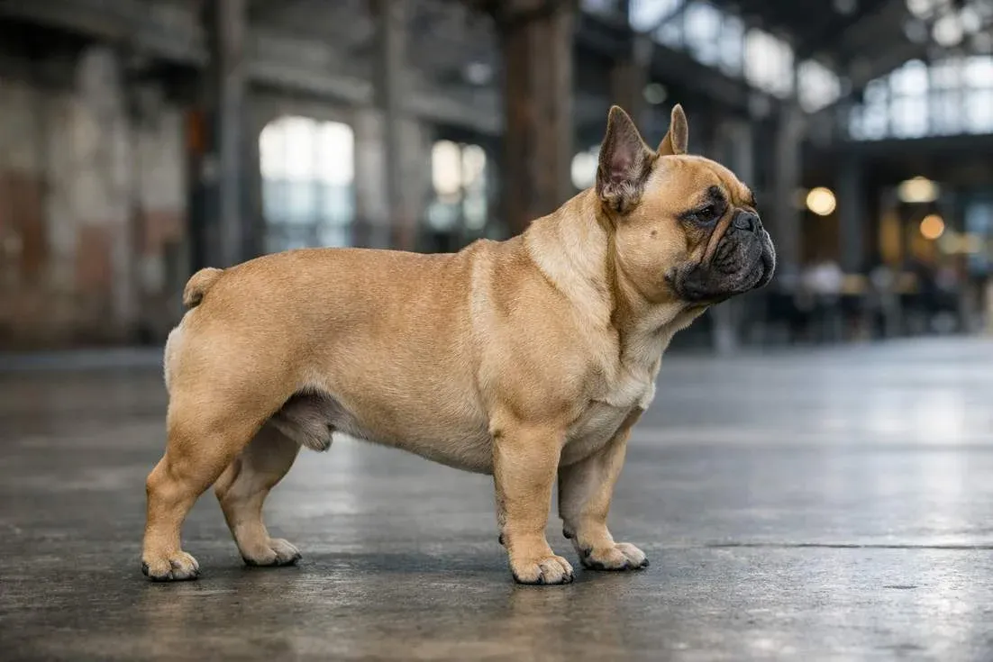 French Bulldog Fawn Coat Side Profile At Carriageworks Sydney Venue