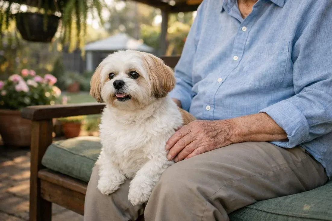 Maltese Shih Tzu As Gentle Companion Showing Suitability For Families And Seniors