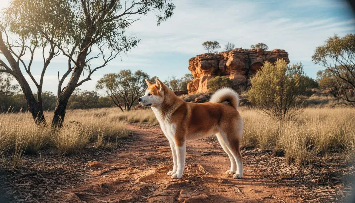 Akita Inu Profile Side