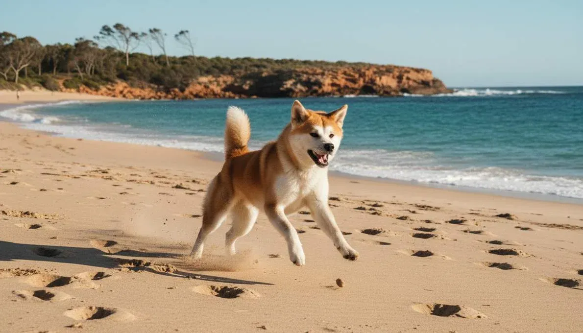 Akita Inu Temperament Playing