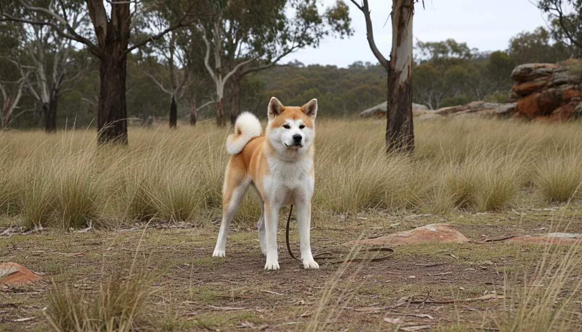 Akita Inu Training Sit