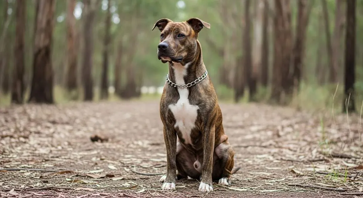 American Akita Sitting Pose