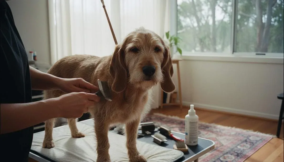 Basset Fauve Grooming Brushing
