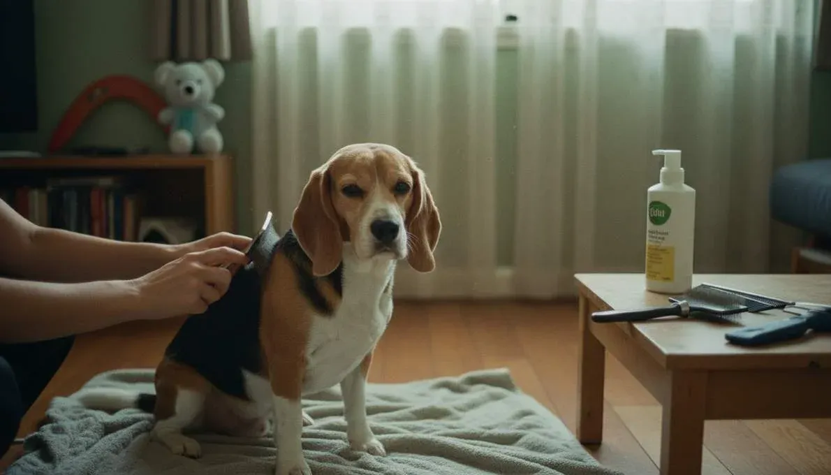 beagle-grooming-brushing Beagle Grooming Brushing