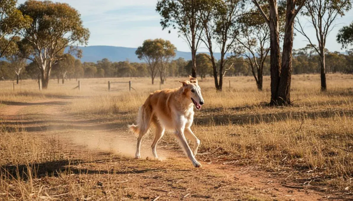 borzoi-exercise-running Borzoi Exercise Running