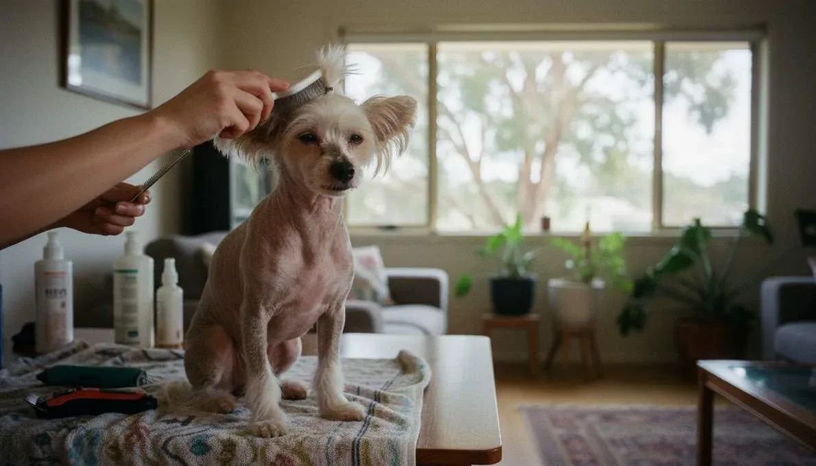 chinese-crested-grooming-brushing Chinese Crested Grooming Brushing