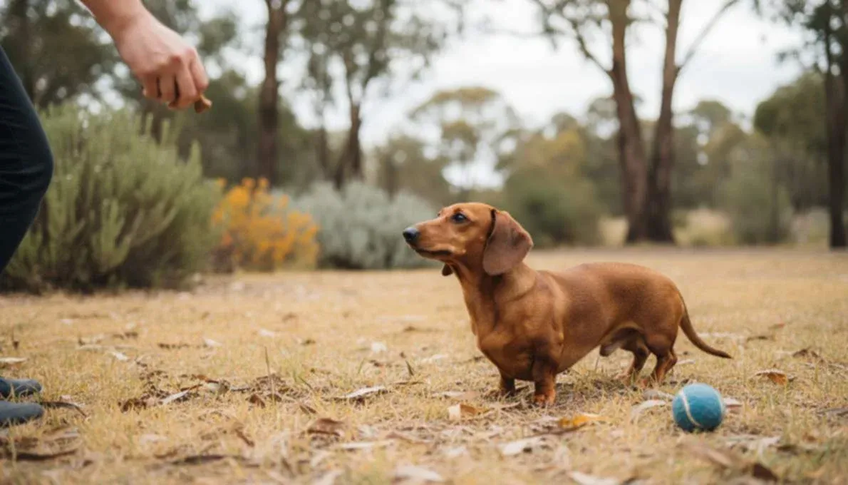 Dachshund Training Sit