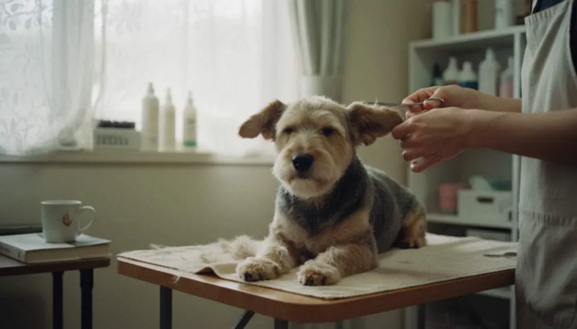 Dandie Dinmont Terrier Grooming Brushing