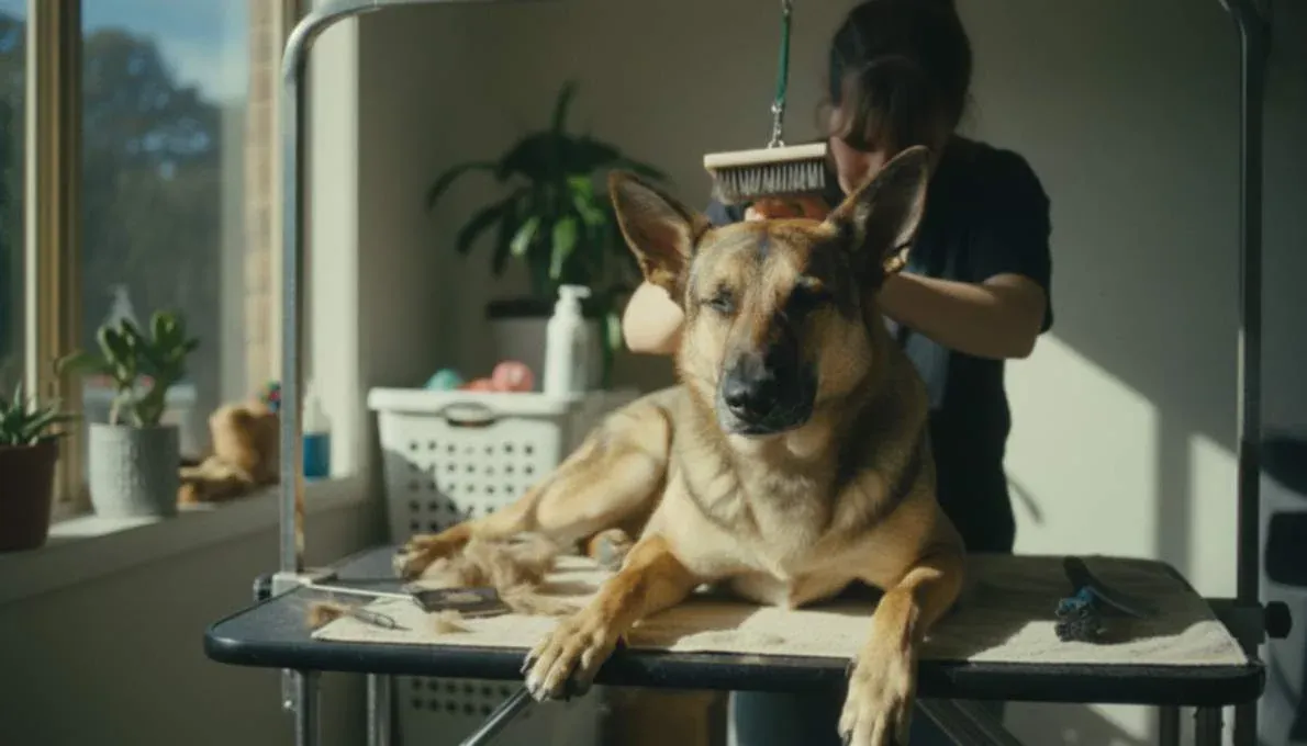 Dutch Shepherd Grooming Brushing