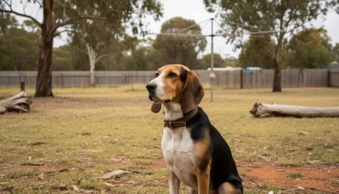 English Foxhound Training Sit
