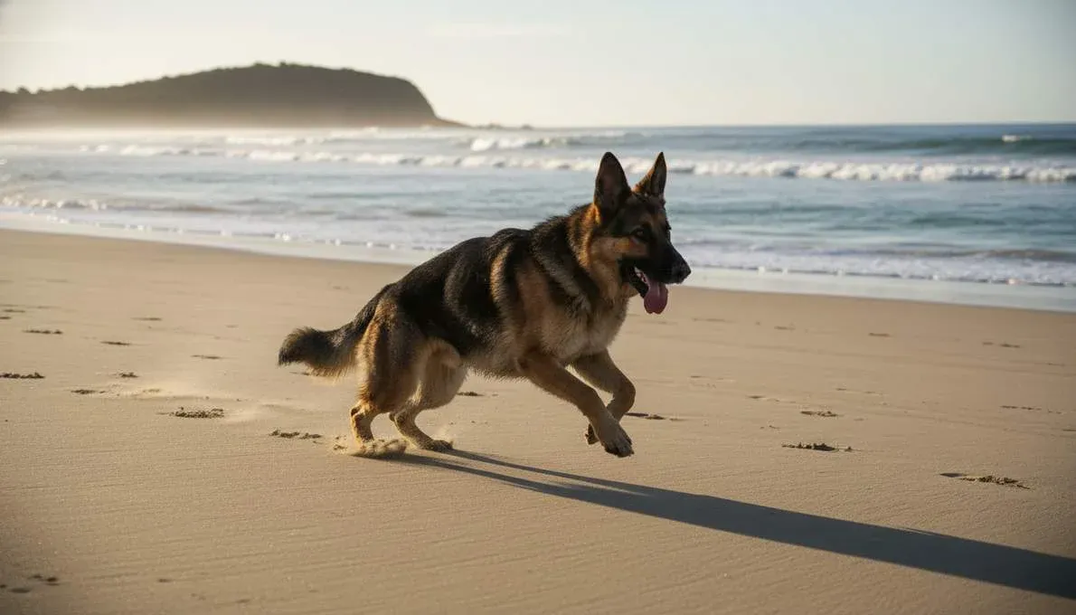German Shepherd Exercise Running