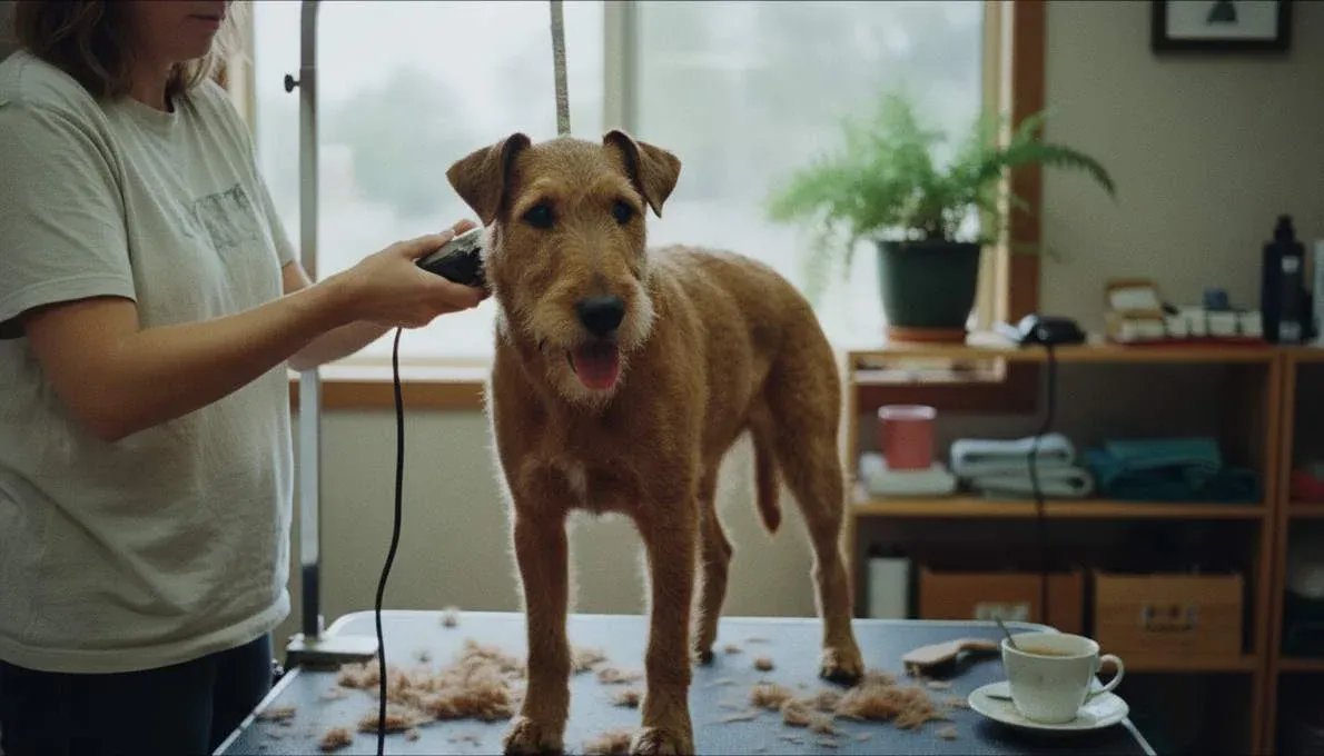 Irish Terrier Grooming Brushing