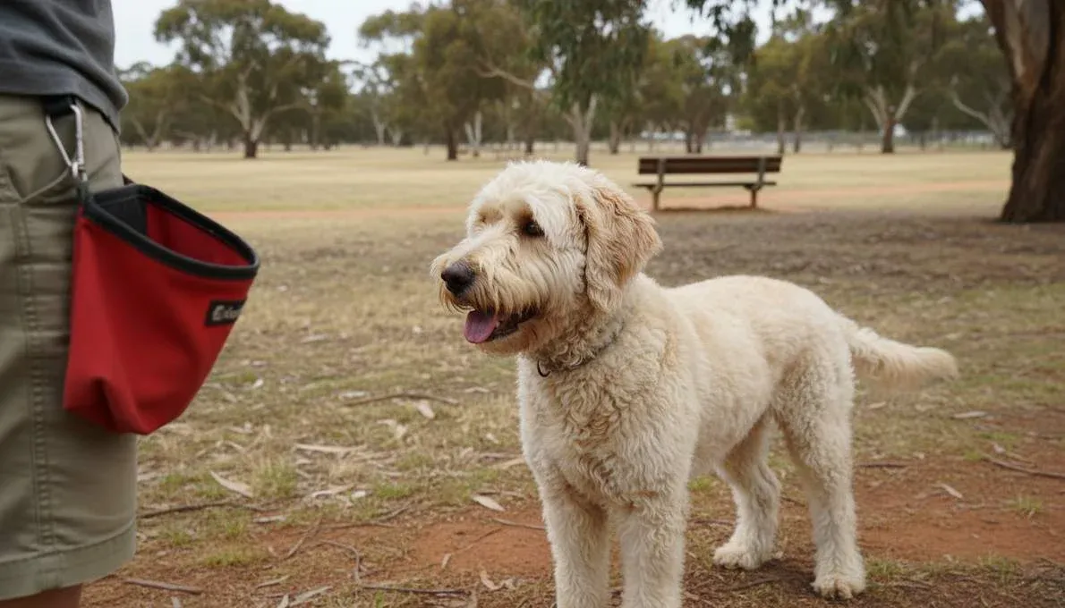 Labradoodle Training Sit