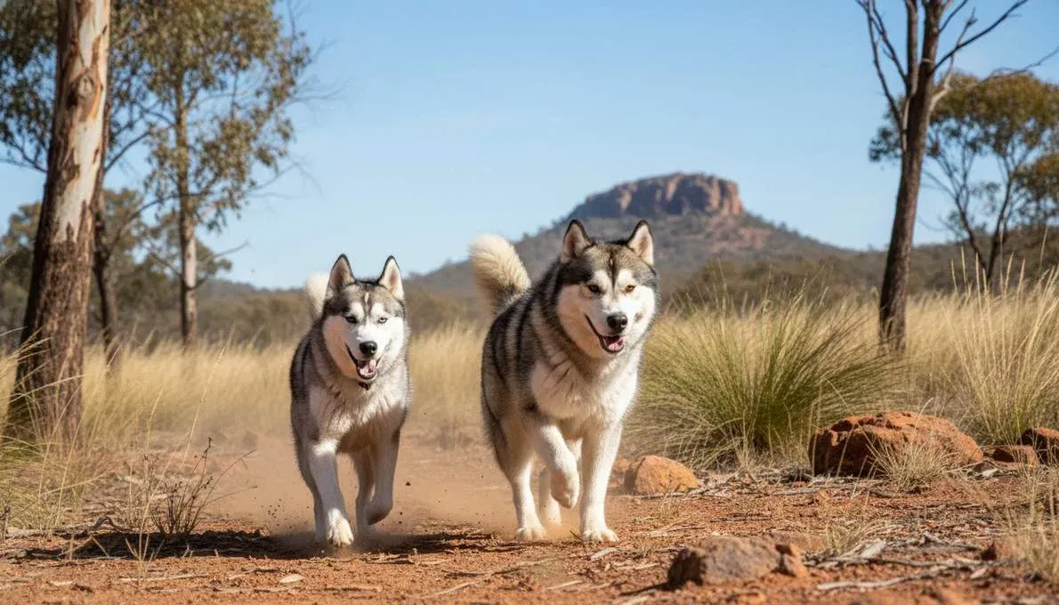 Alaskan Husky Vs Alaskan Malamute Exercise Running