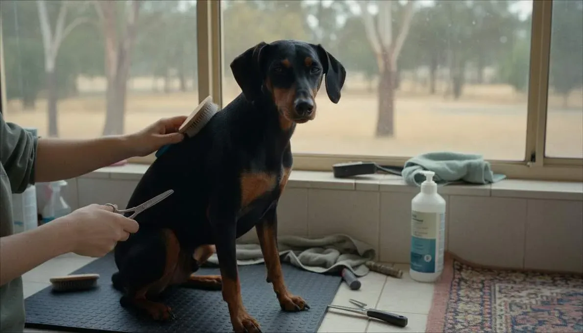 German Pinscher Grooming Brushing