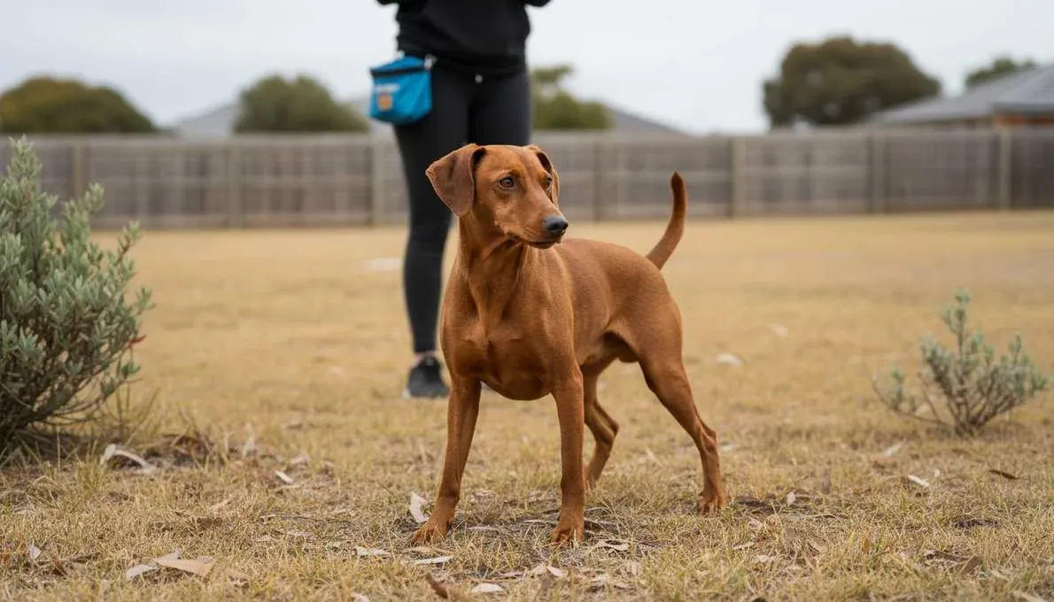German Pinscher Training Sit