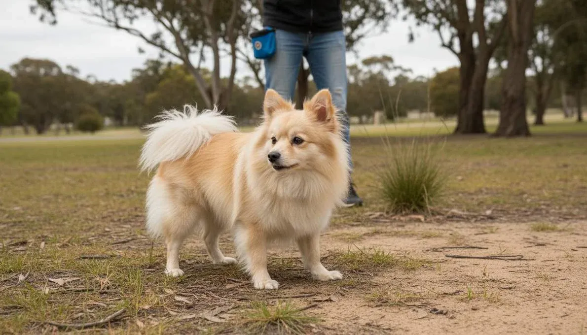 german-spitz-training-sit German Spitz Training Sit
