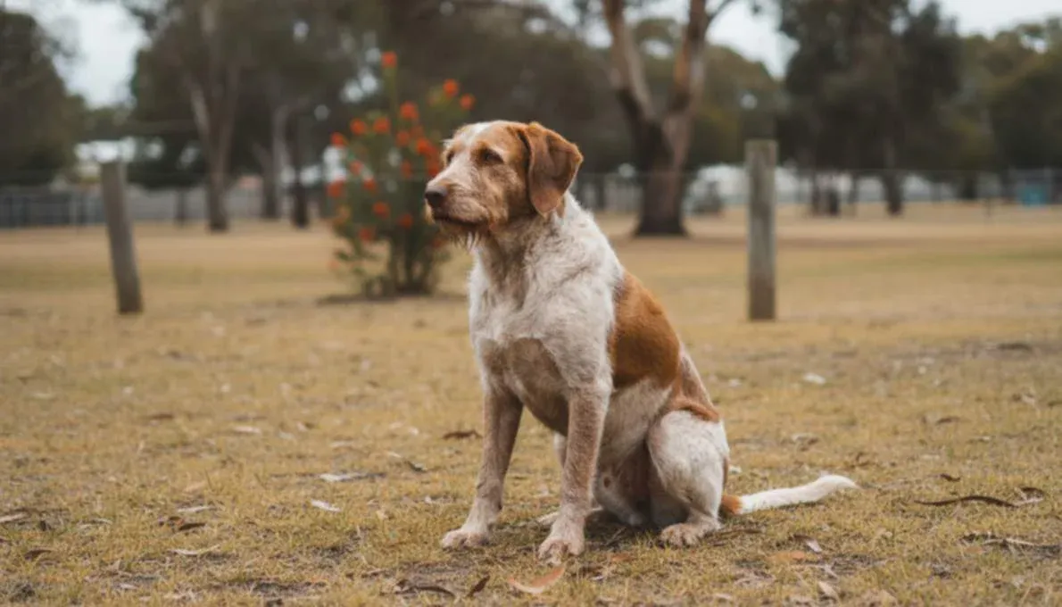 Italian Spinone Training Sit