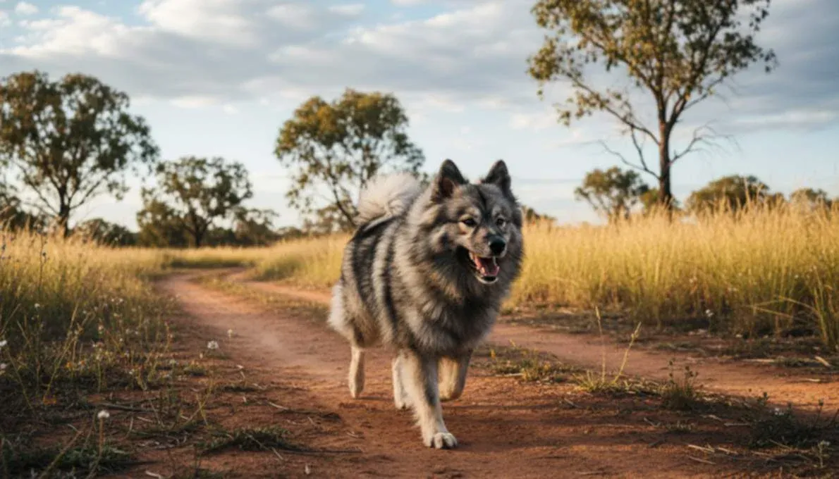 Keeshond Exercise Running