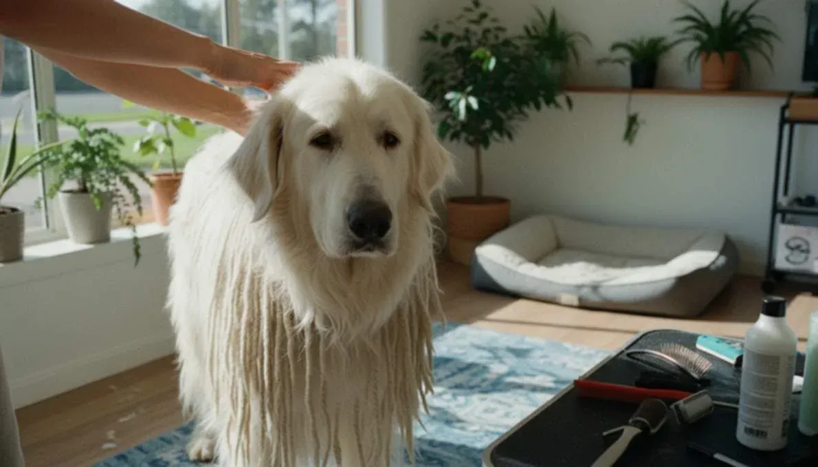 Komondor Grooming Brushing