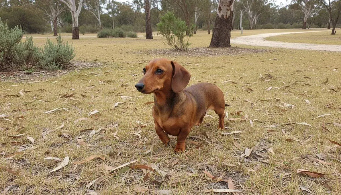 Miniature Dachshund Training Sit