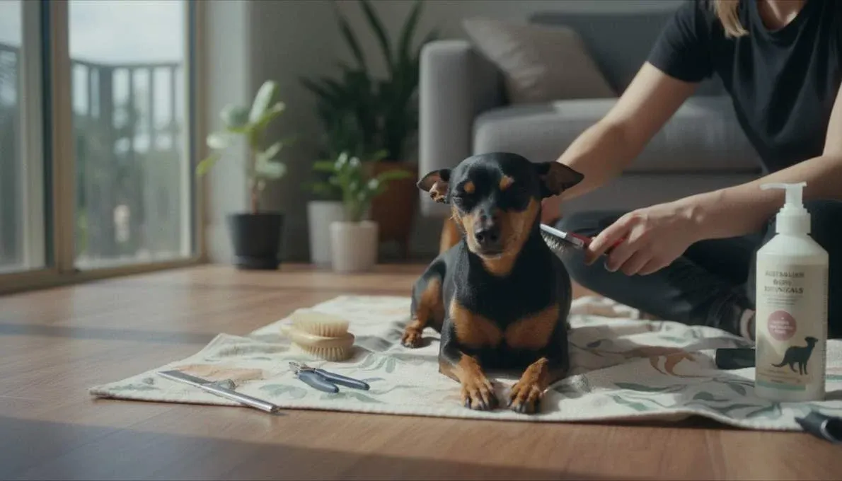 Miniature Pinscher Grooming Brushing