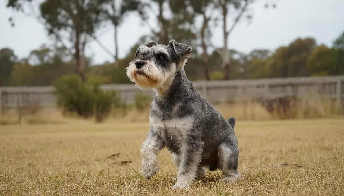 Miniature Schnauzer Training Sit