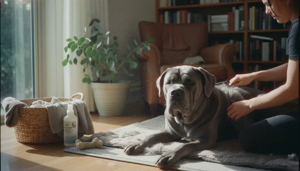 Neapolitan Mastiff Grooming Brushing