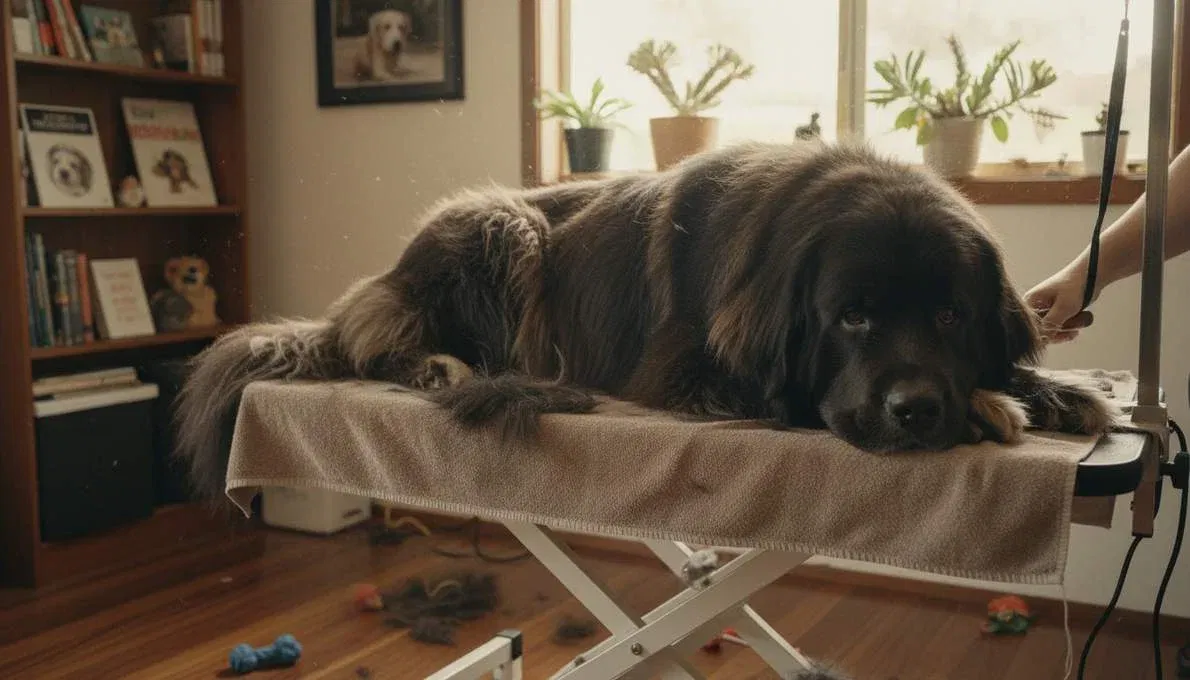 newfoundland-dog-grooming-brushing Newfoundland Dog Grooming Brushing