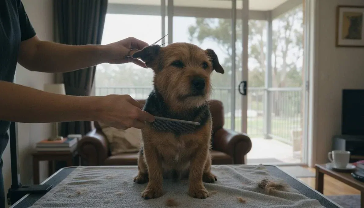 Norwich Terrier Grooming Brushing