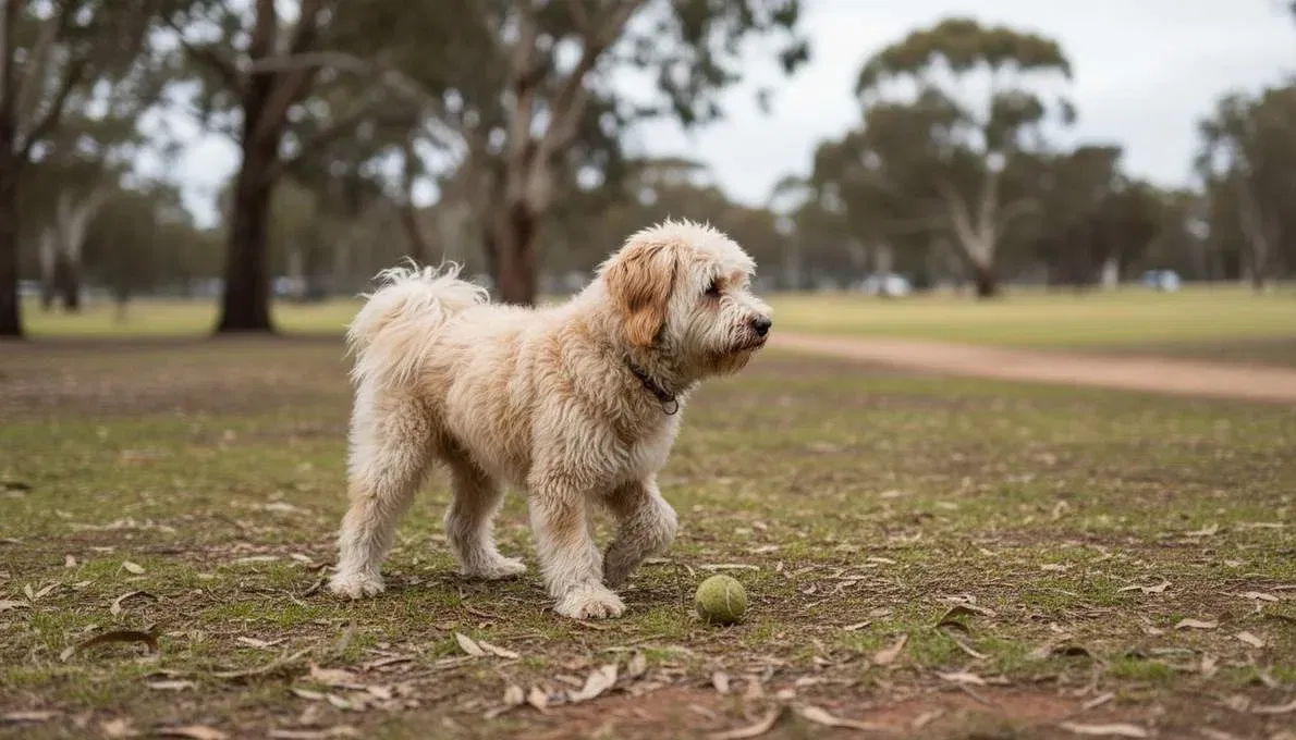 Puli Dog Training Sit