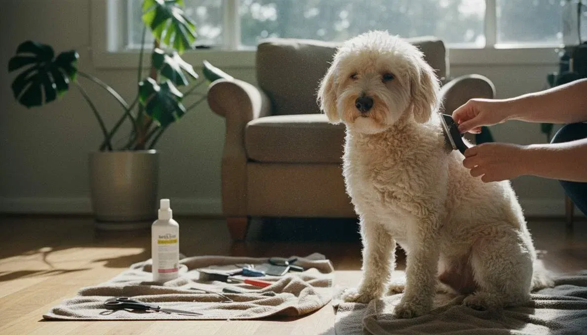 Pumi Dog Grooming Brushing