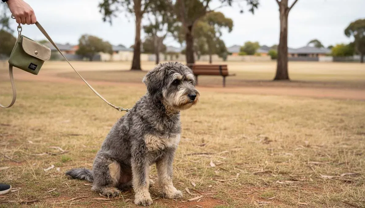 Pumi Dog Training Sit